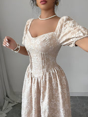Seraphielle Grace | Embroidered Princess Maxi Dress For Women
