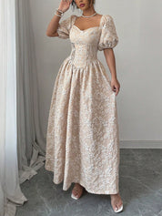 Seraphielle Grace | Embroidered Princess Maxi Dress For Women