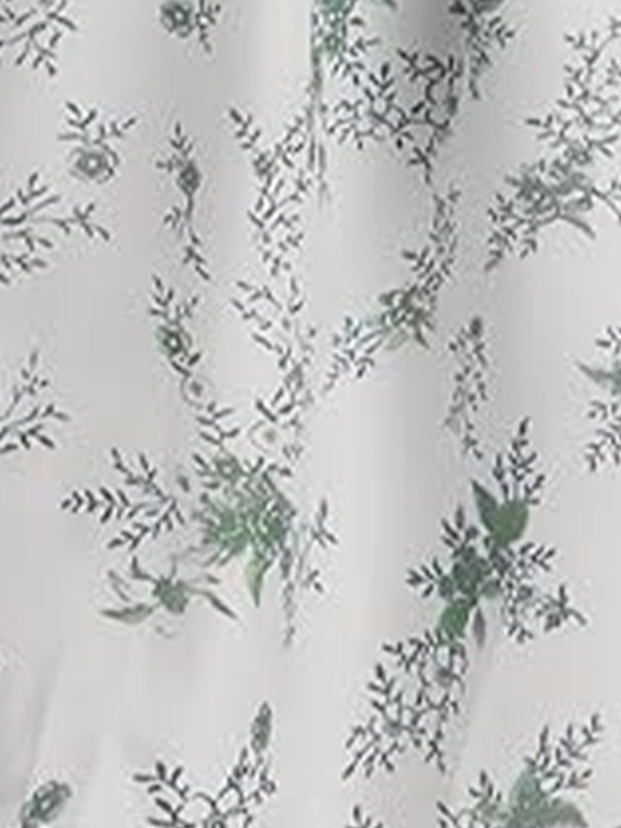 Rosavelle Bloom | Vintage Floral Lace Trim Mini Dress For Women