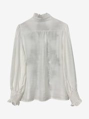 Arlena Noir | Embroidered Long Sleeve Blouse For Women