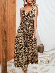 Zanthera Muse | Leopard Print Asymmetrical Midi Dress