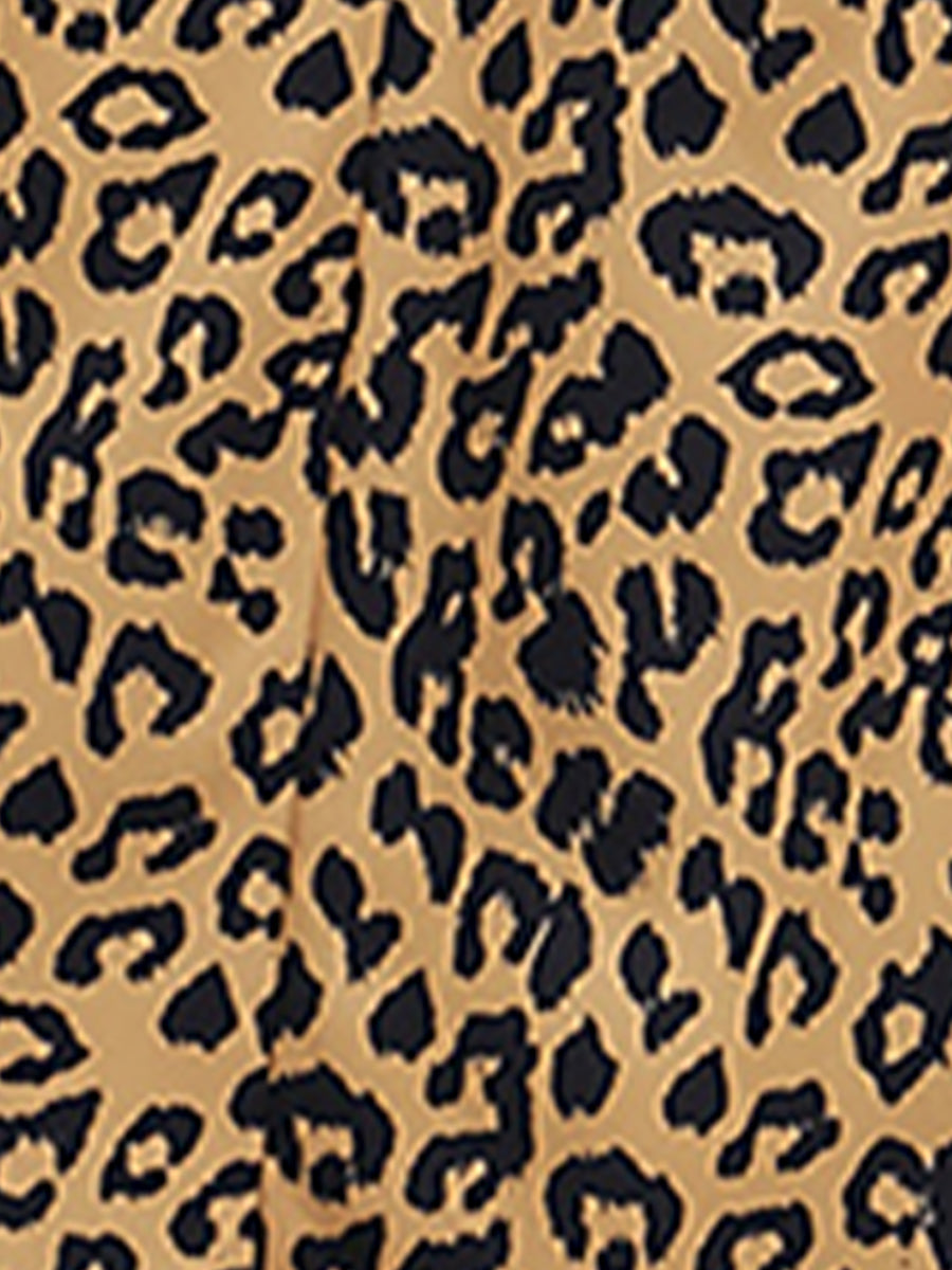 Zanthera Muse | Leopard Print Asymmetrical Midi Dress