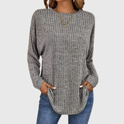 Camille Dubois | Textured Knit Casual Top For Women