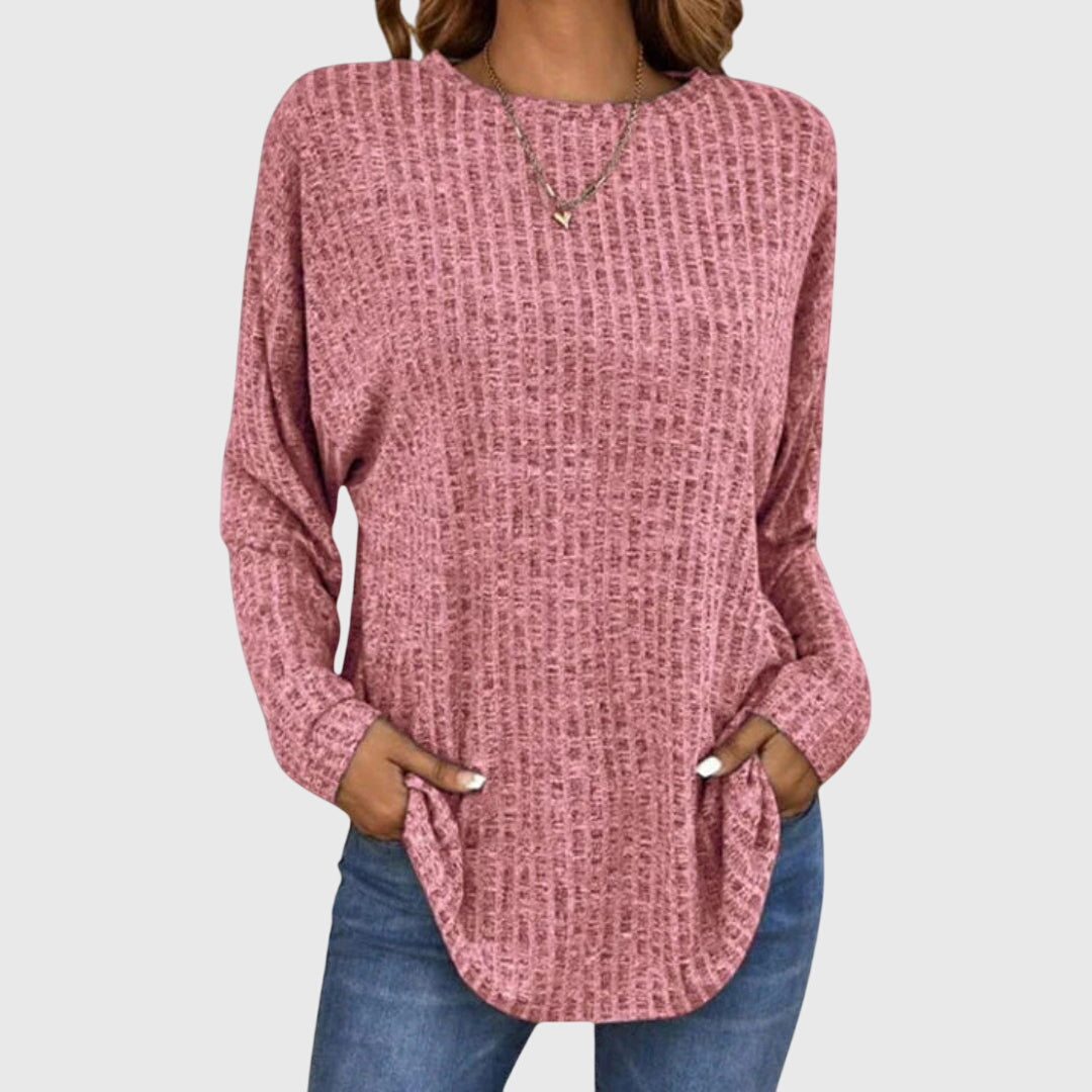 Camille Dubois | Textured Knit Casual Top For Women