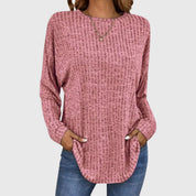 Camille Dubois | Textured Knit Casual Top For Women