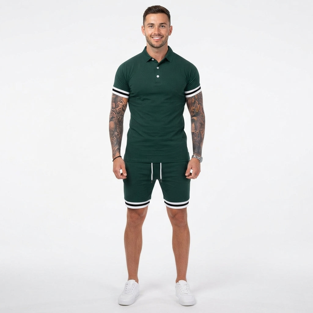 Wesley Chandler | Polo Shirt And Shorts Set For Men