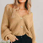 Chloe Evans | Chunky Knit Oversized Cardigan For Women