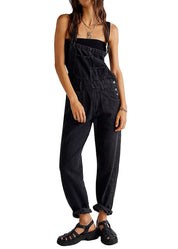 Sophie Martin | Relaxed Denim Dungaree Jumpsuit For Women