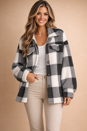 Amélie Laurent | Check Shirt Jacket For Women