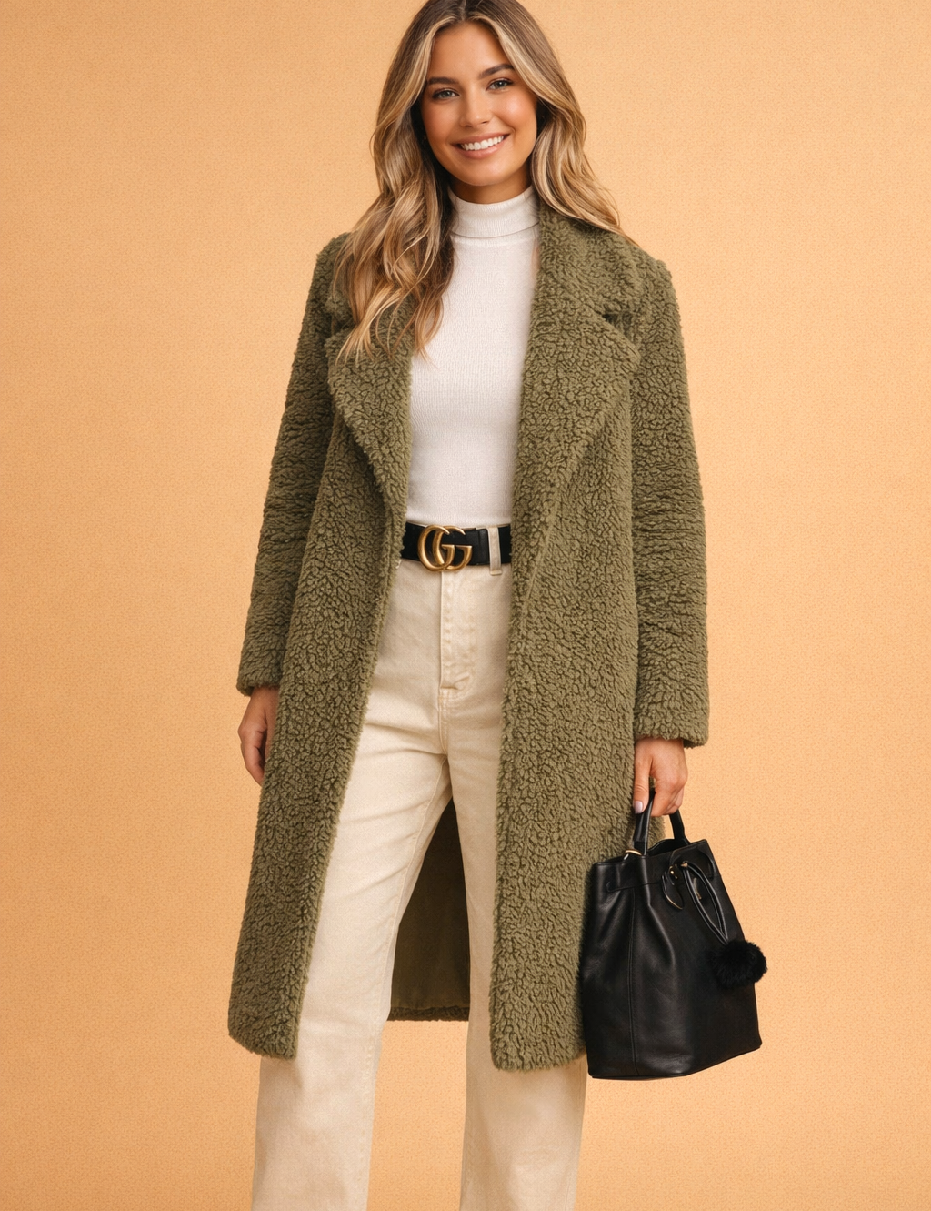 Elena Rousseau | Long Coat Sweater For Women