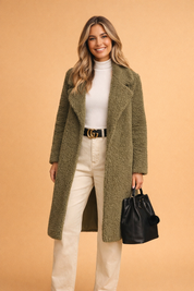 Elena Rousseau | Long Coat Sweater For Women