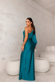 Valentina Moretti | One Shoulder Satin Evening Dress For Women