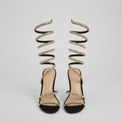 Zoe Gallagher | Strappy Square Toe Heeled Sandals For Women